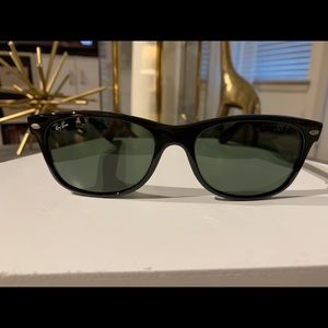 “New Wayfarer” RayBans Sunglasses.